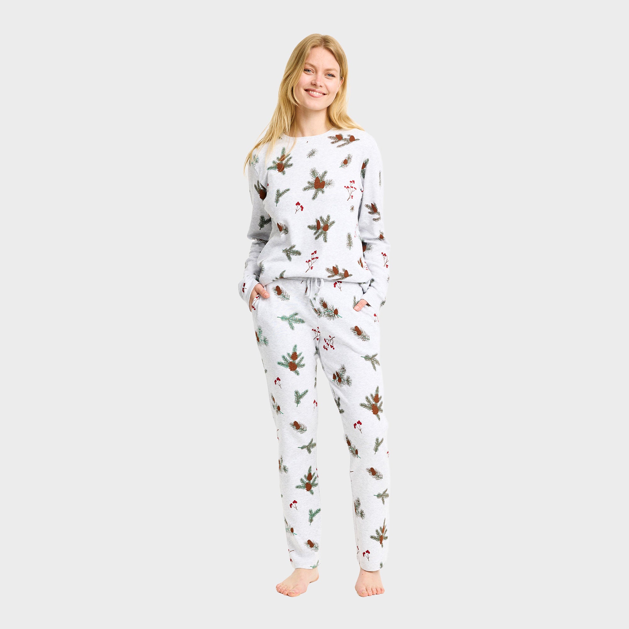 Den ribbede pyjamas - Dame